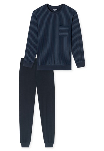 Schiesser Comfort Essentials Herren Schlafanzug lang