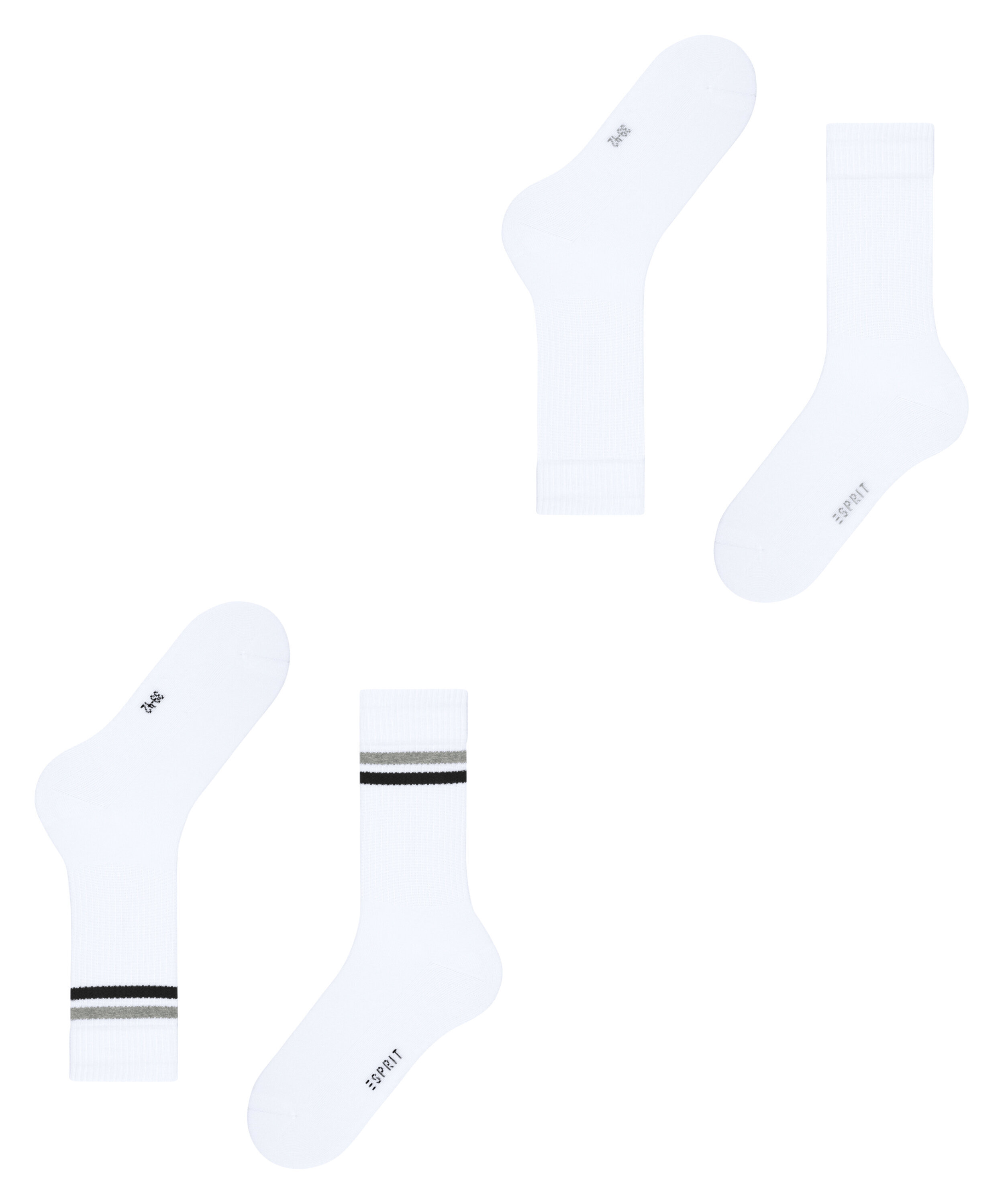 2er Pack Esprit Tennis Stripe Herren Socken