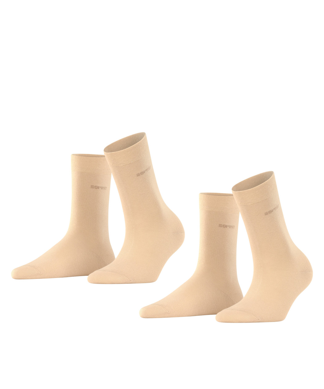 2er Pack Esprit Basic Easy Damen Socken 