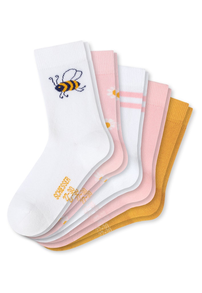 5erPack Schiesser Biene Mädchensocken