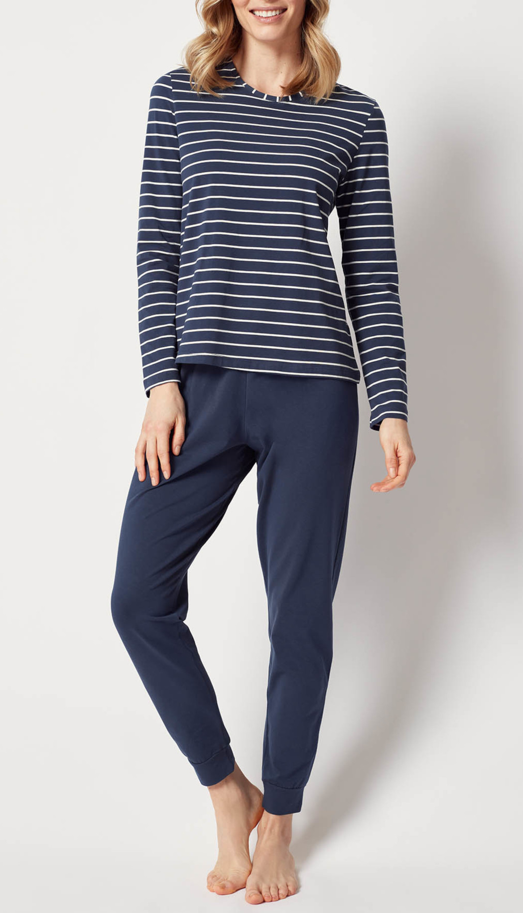 Huber Night Basic Selection Damen Pyjama lang