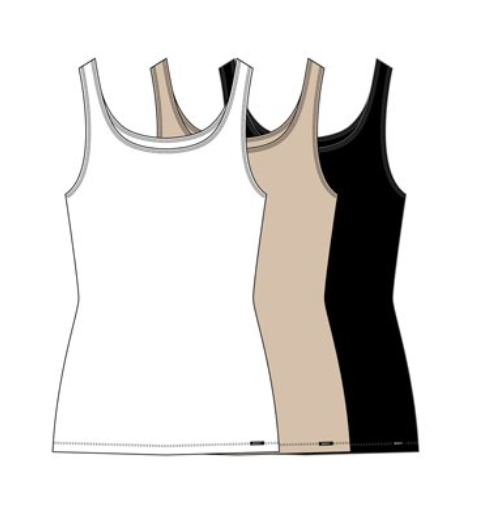 3er-Pack Skiny Daywear Every Day in Cotton Advantage Damen Tank Top