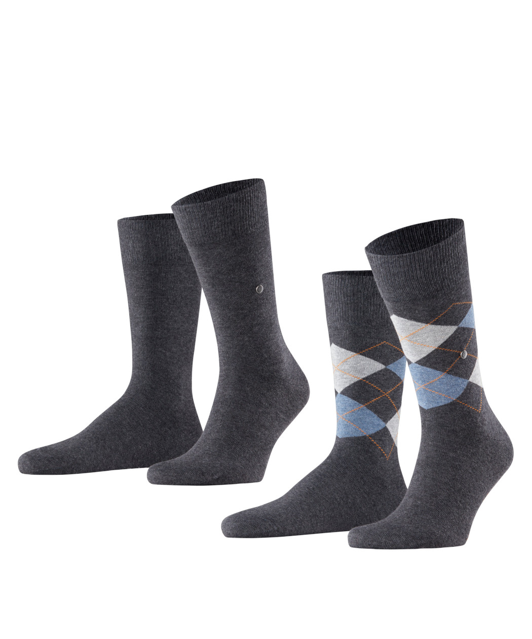 2er-Pack Burlington Everyday Argyle Mix Herren Socken