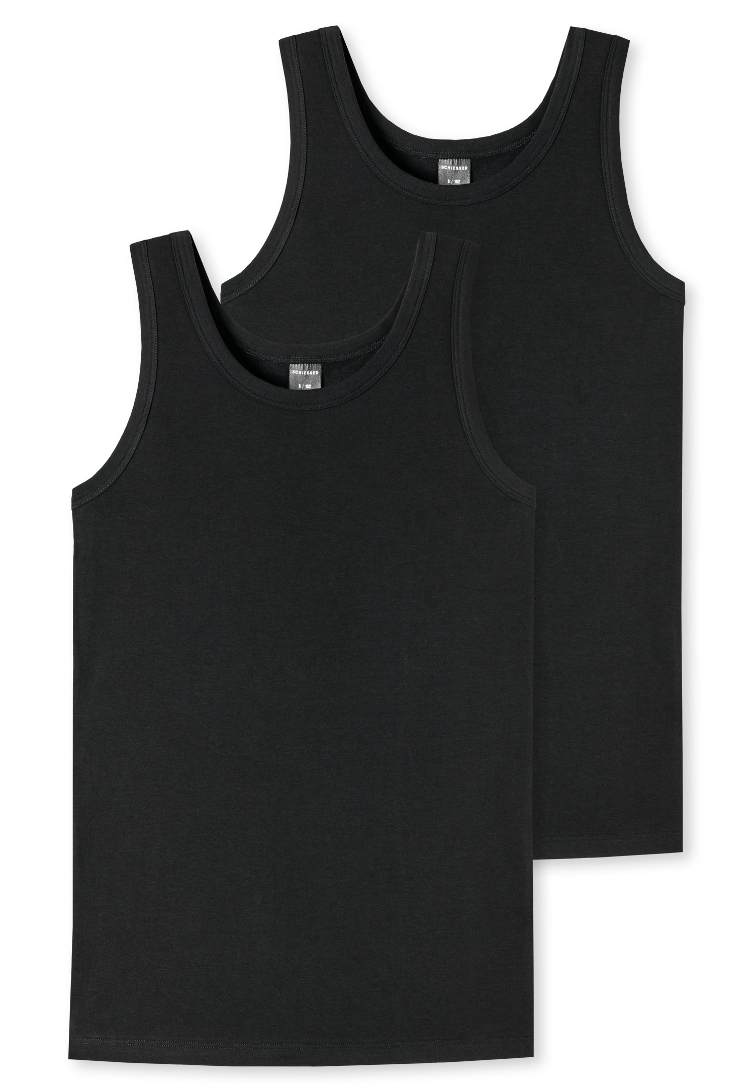 2er Pack Schiesser 95/5 Organic Jungen Tank Top