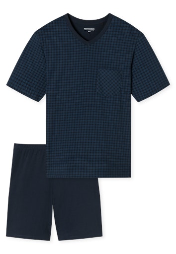 Schiesser Comfort Essentials Herren Schlafanzug kurz