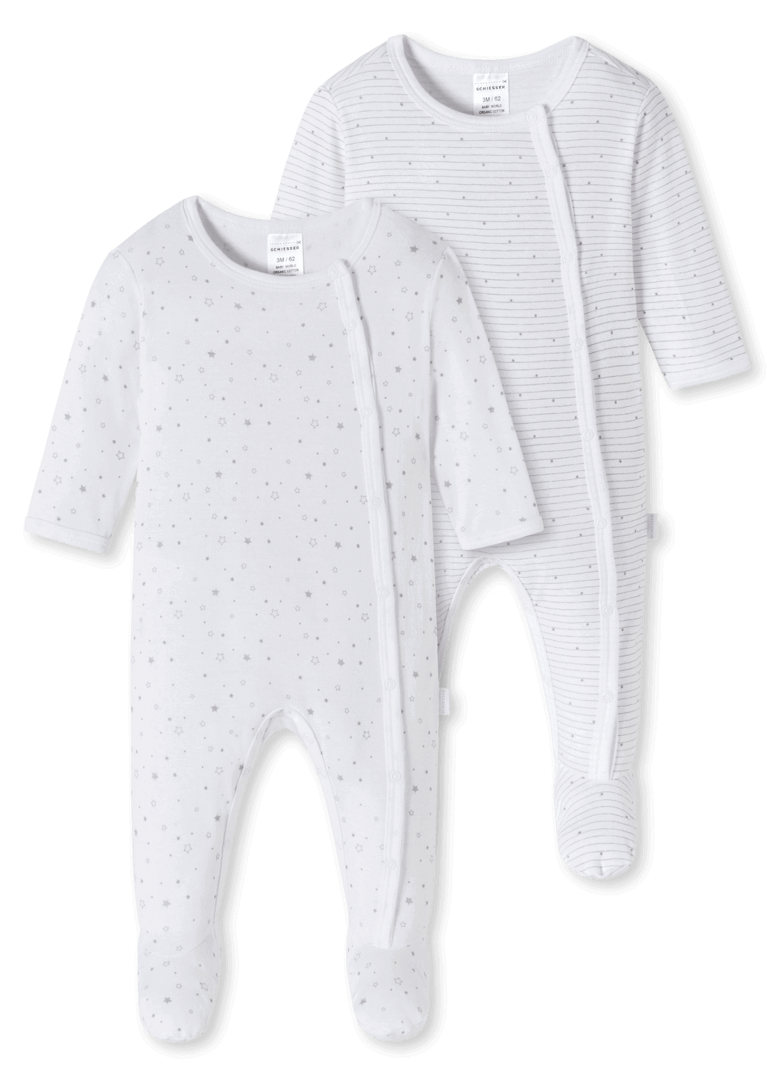 2er-Pack Schiesser Original Classics Unisex Baby Schlafanzug