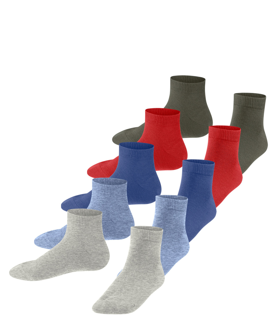 5er Pack Esprit Solid Mix Kinder Sneakersocken