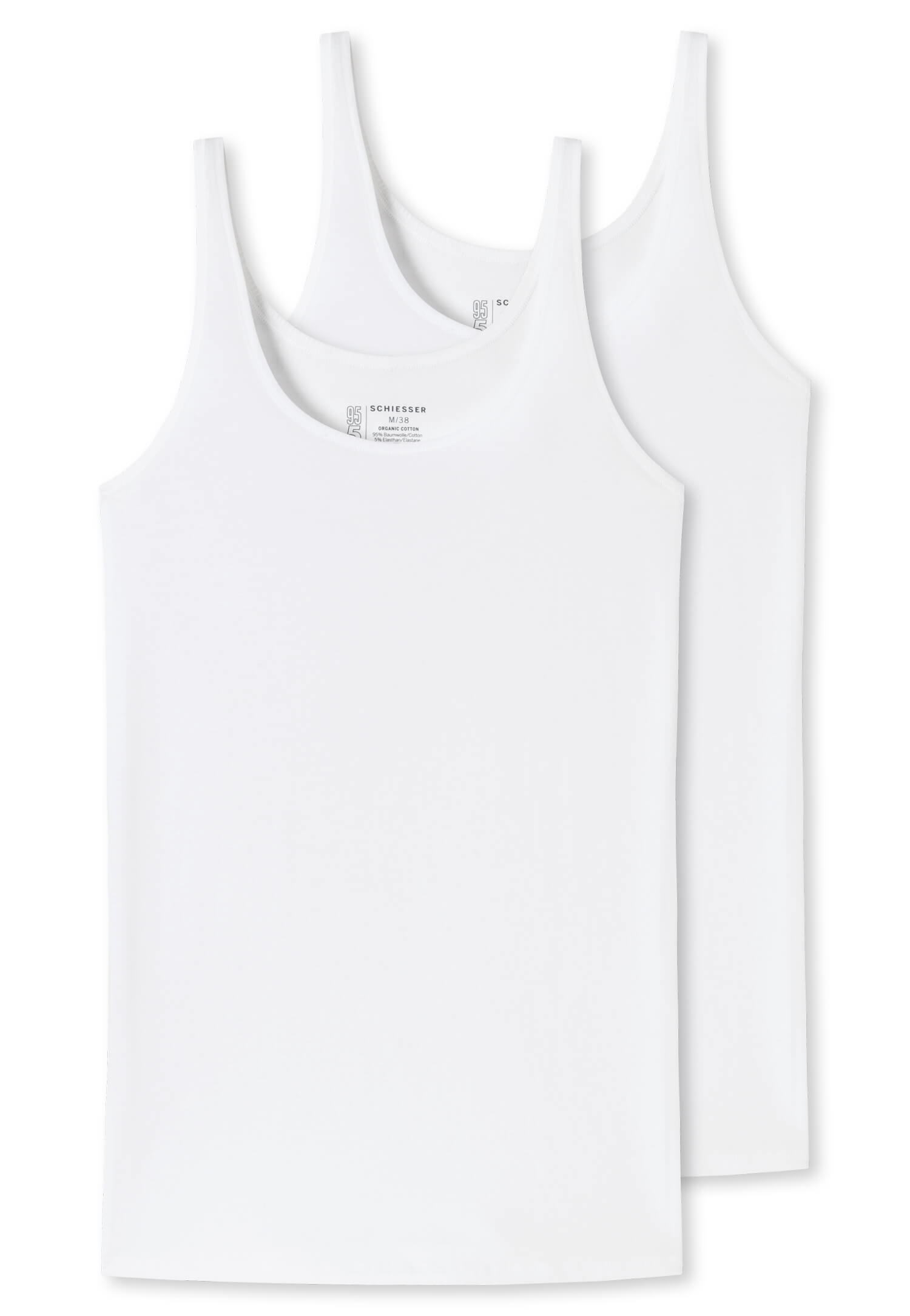 2er-Pack Schiesser 95/5 Damen Trägertop