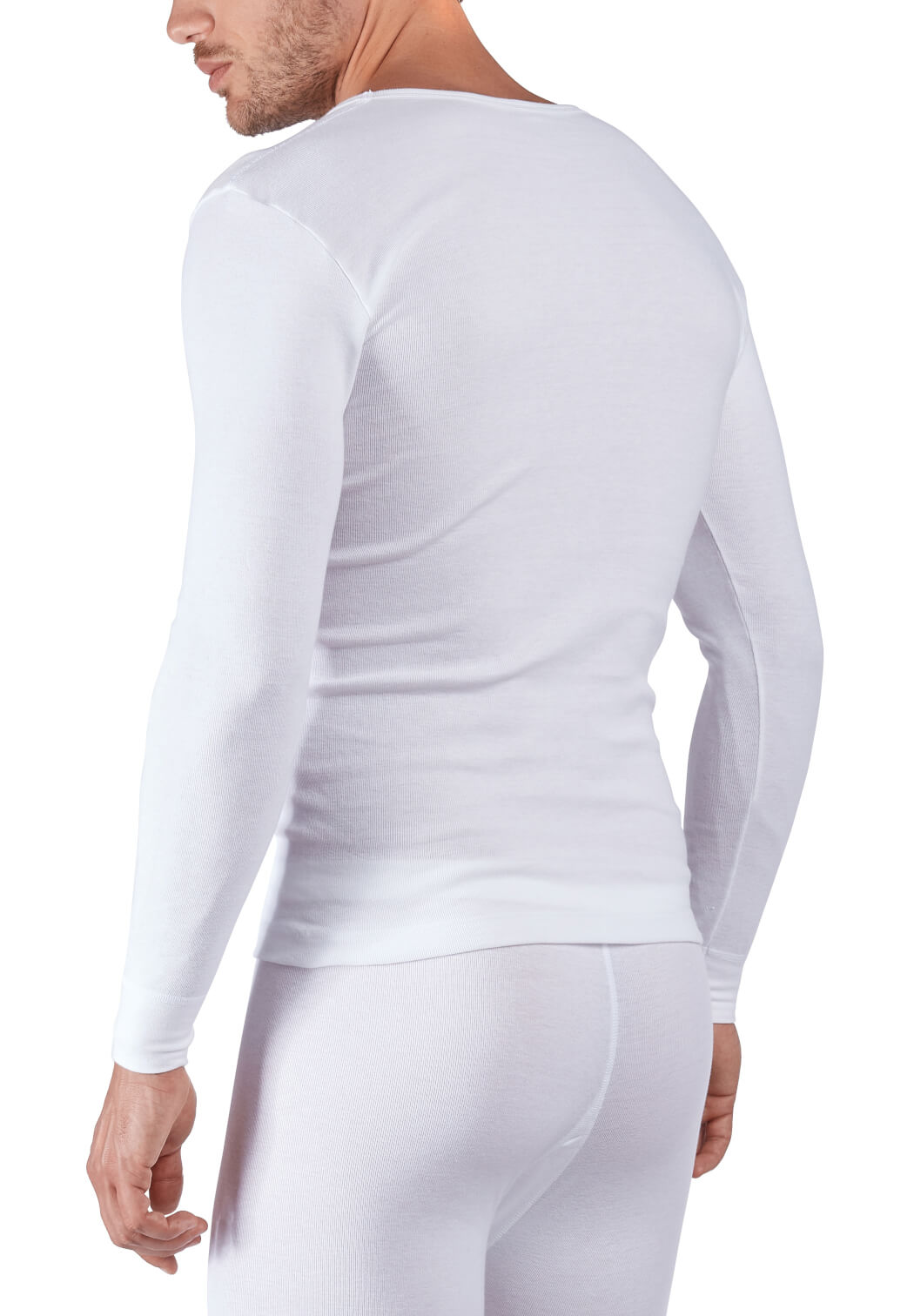Huber Cotton Fine Rib Herren Shirt langarm