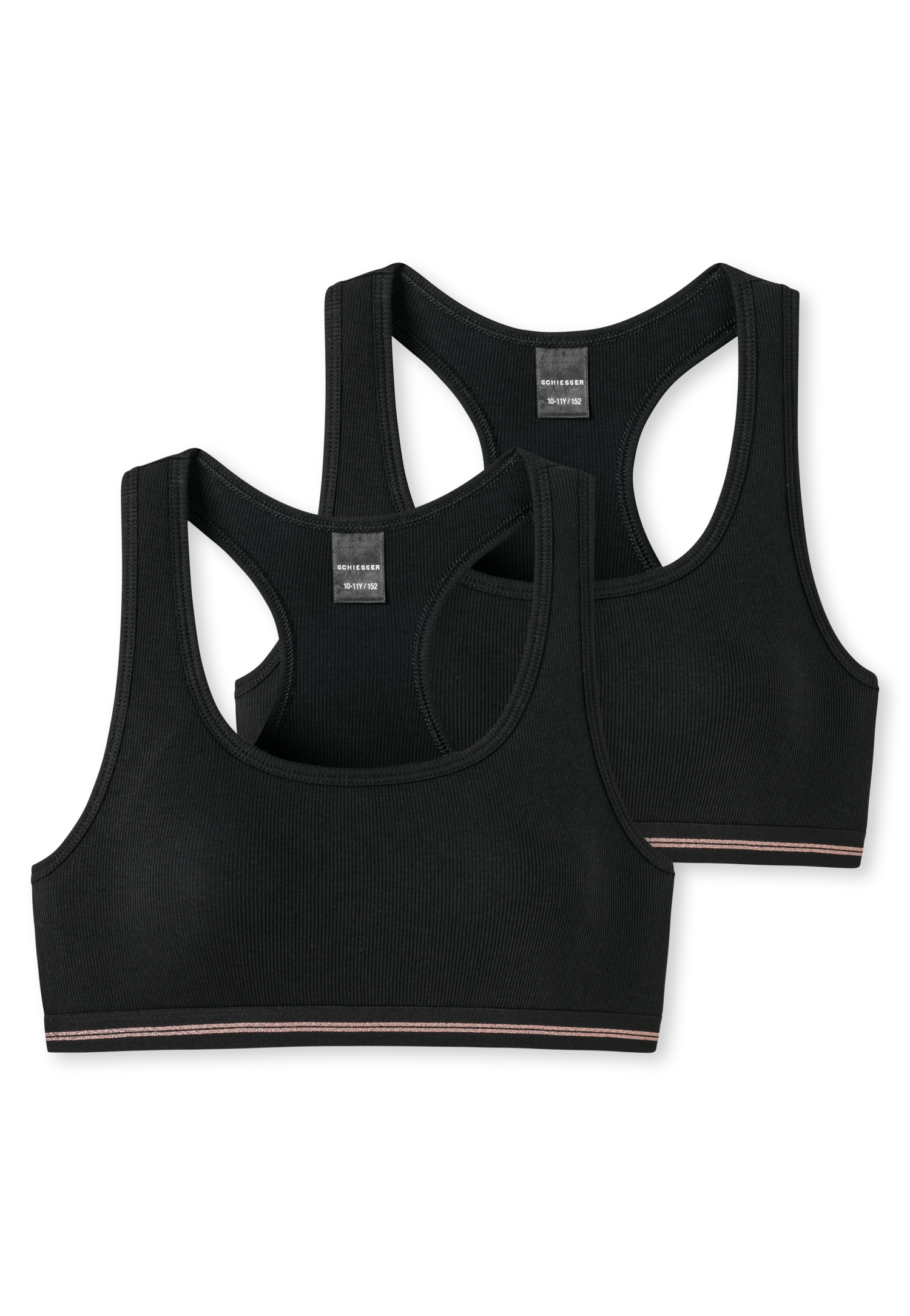2er-Pack Schiesser Long Life Cotton Mädchen Bustiers