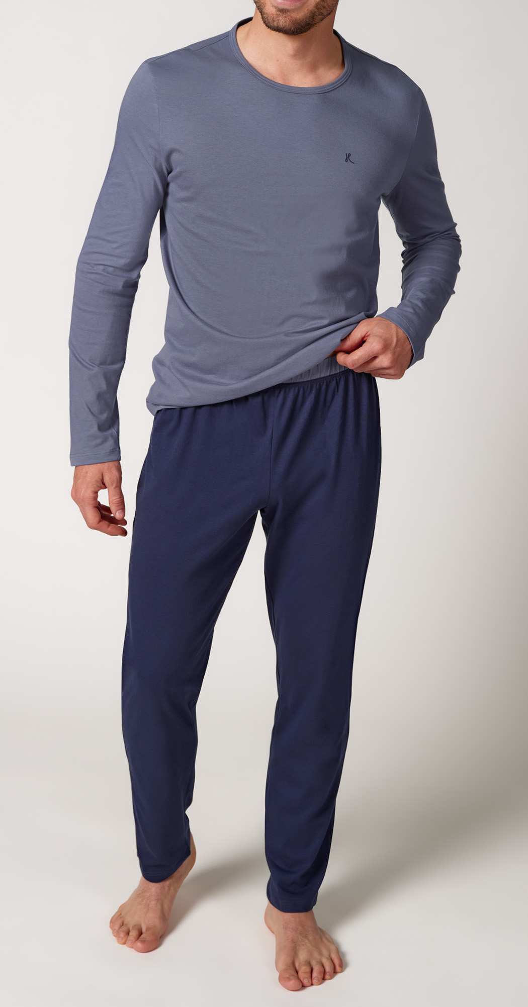 Huber Night Basic Selection Herren Pyjama lang