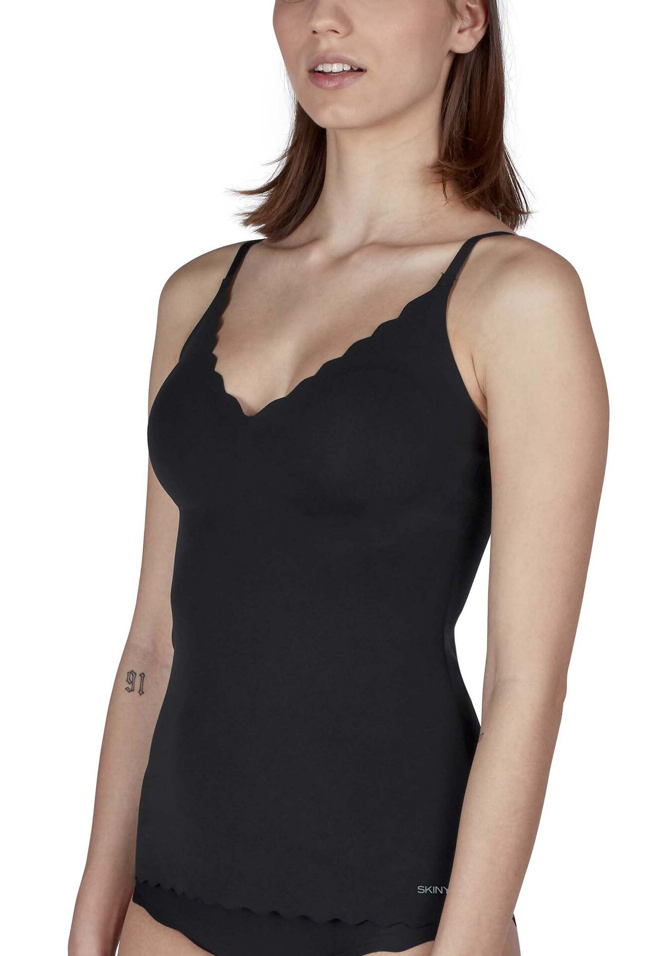 Skiny Daywear Micro Essentials Damen Spaghettishirt