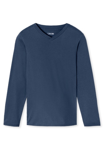 Schiesser Mix+Relax Herren Shirt langarm V-Ausschnitt