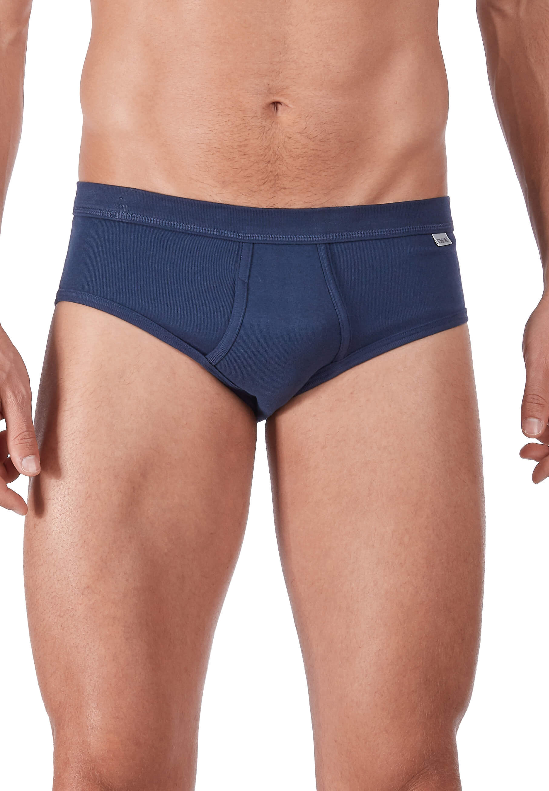 Huber Cotton Fine Rib Herren Slip mit Eingriff
