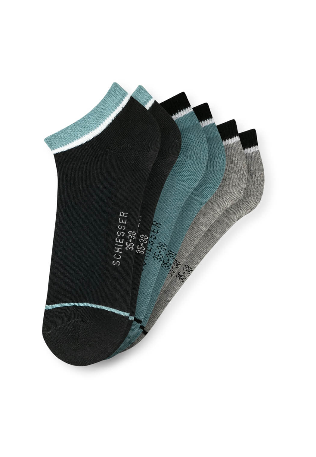 3er Pack Schiesser Teens Sneakersocken