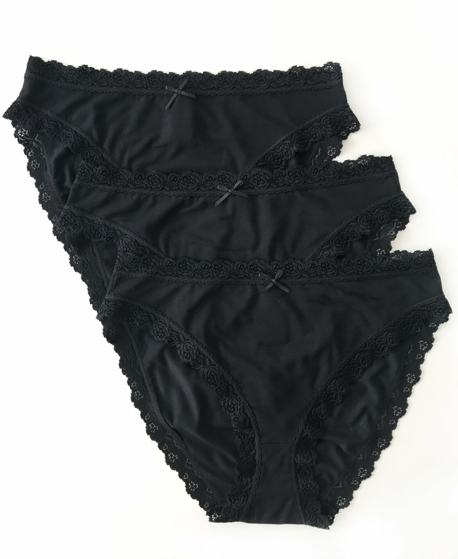 3er-Pack Nina von C. Damen Slip mit Spitze