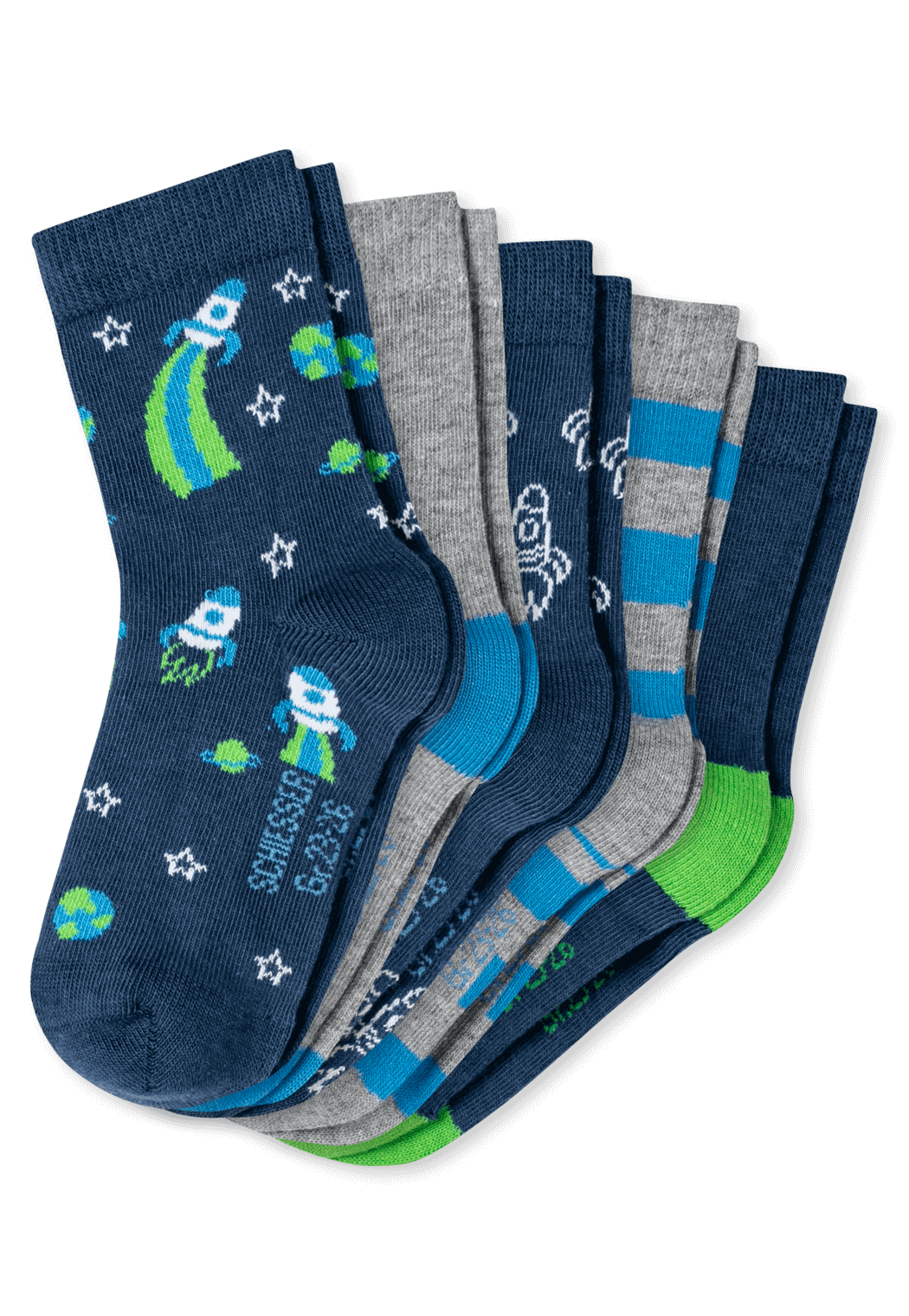 5er-Pack Schiesser Astronaut Jungen Socken