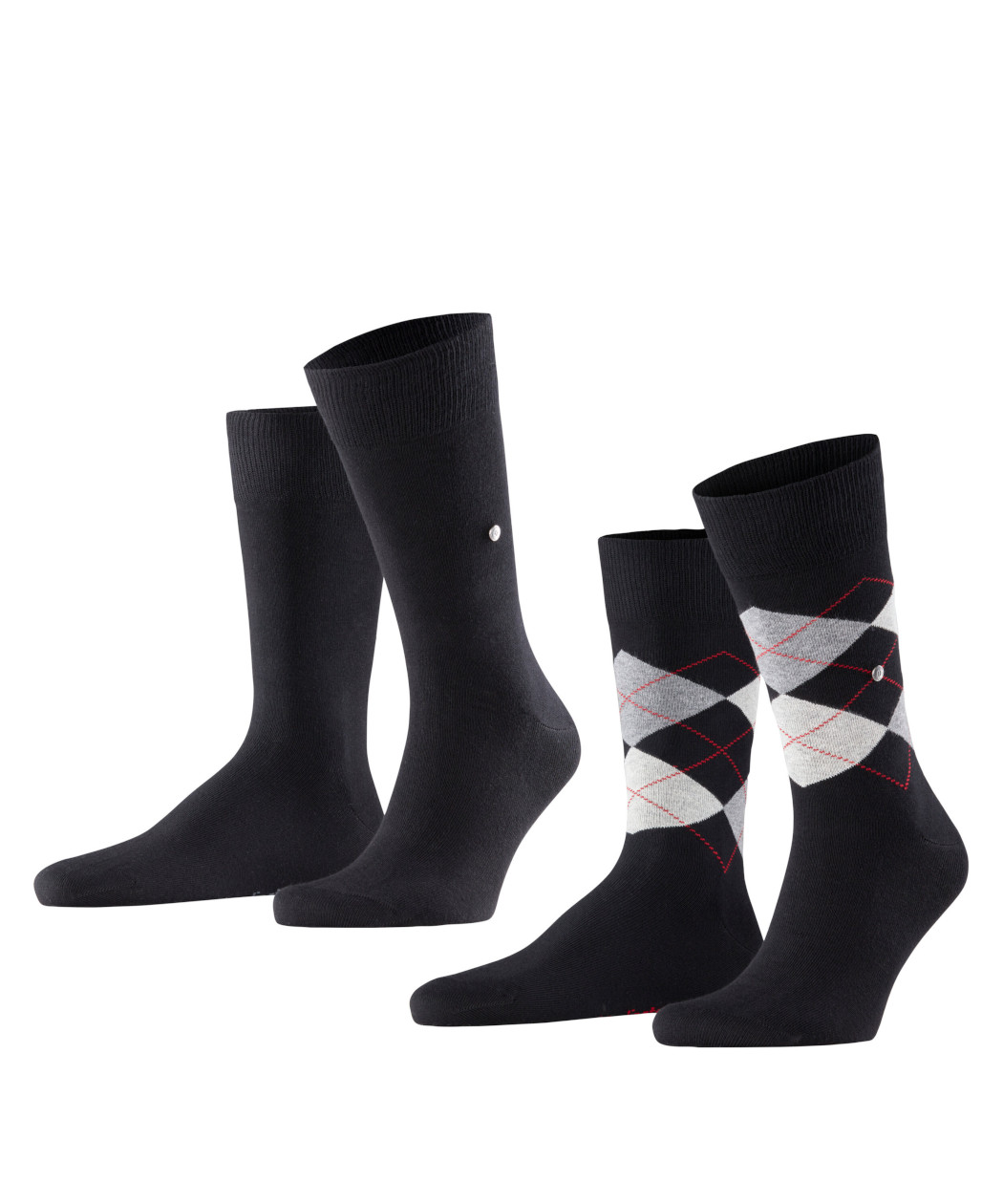 2er-Pack Burlington Everyday Argyle Mix Herren Socken