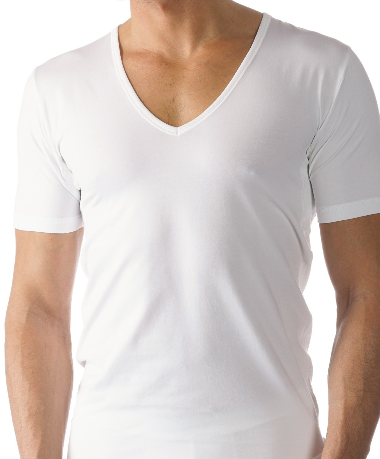 2er-Pack Mey Serie Dry Cotton Functional V-Neck Shirt Slim Fit