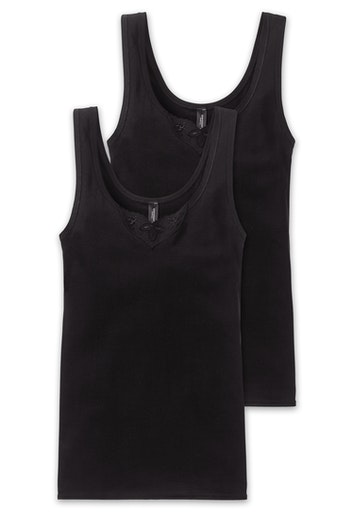 2er Pack Schiesser Cotton Essentials Damen Trägertop