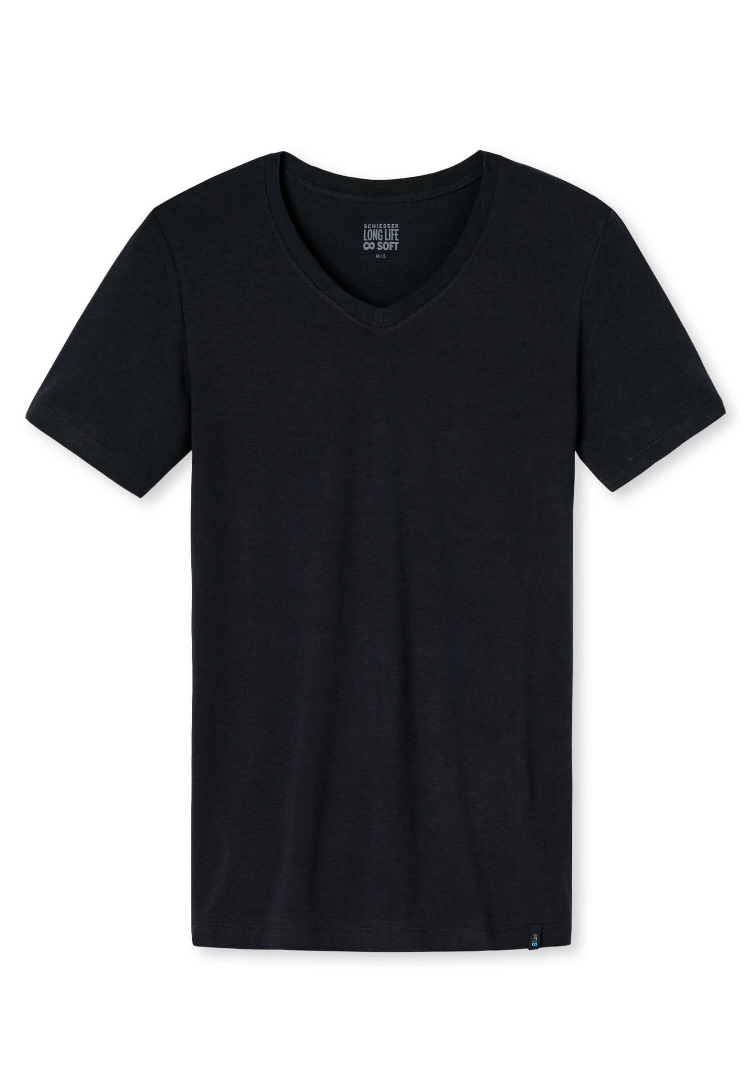 Schiesser Long Life Soft Herren T-Shirt mit V-Ausschnitt