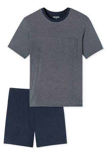 Schiesser Comfort Essentials Herren Schlafanzug kurz