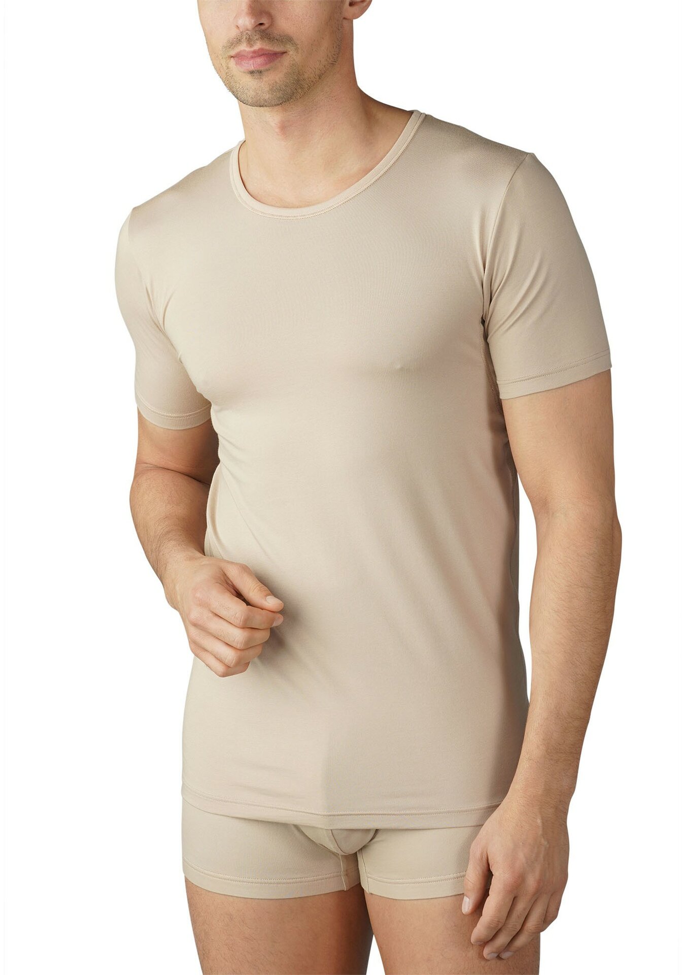Mey Serie Dry Cotton Functional Herren Crew-Neck Shirt Slim Fit
