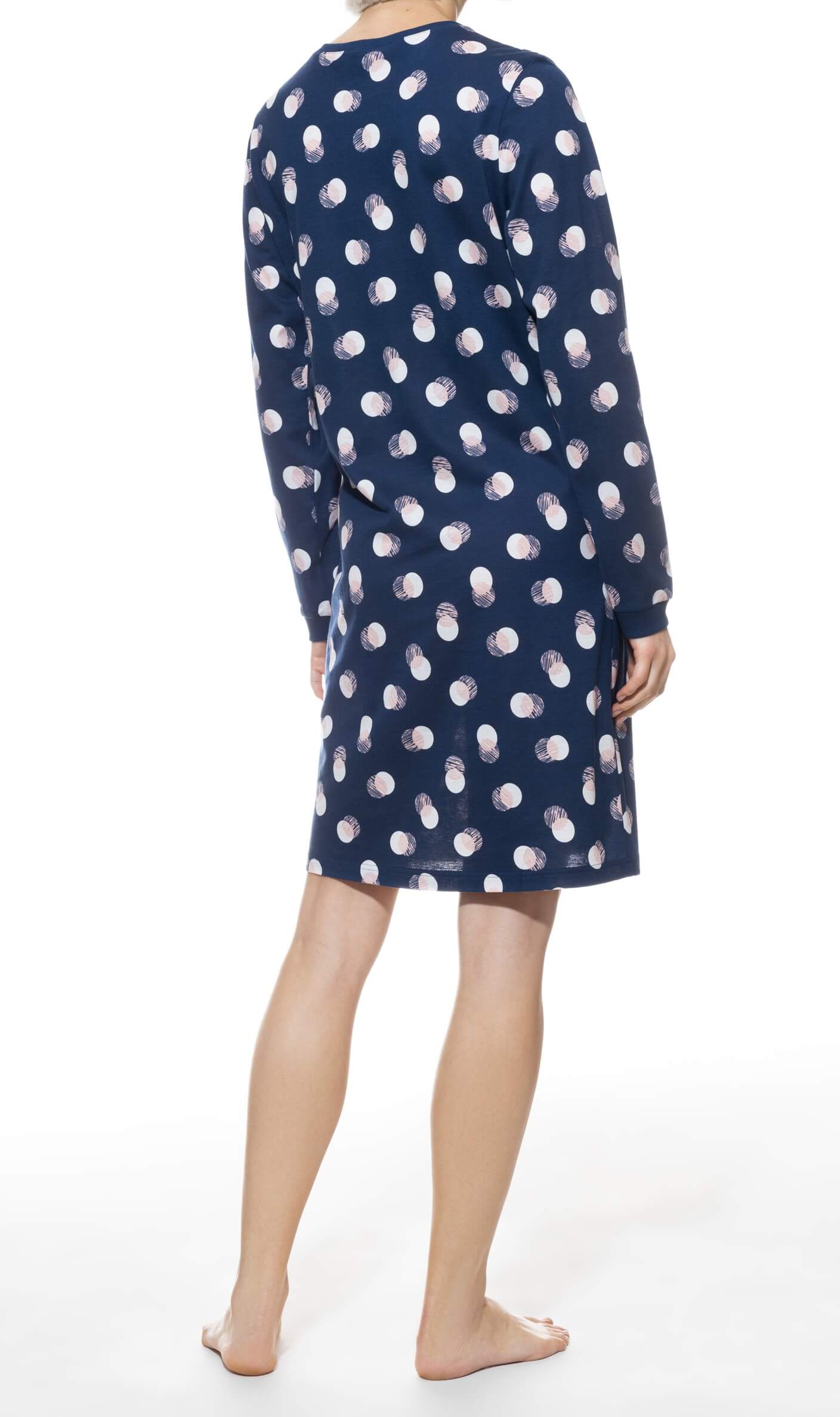 Mey Serie Scribbled Dots Damen Nachthemd langarm