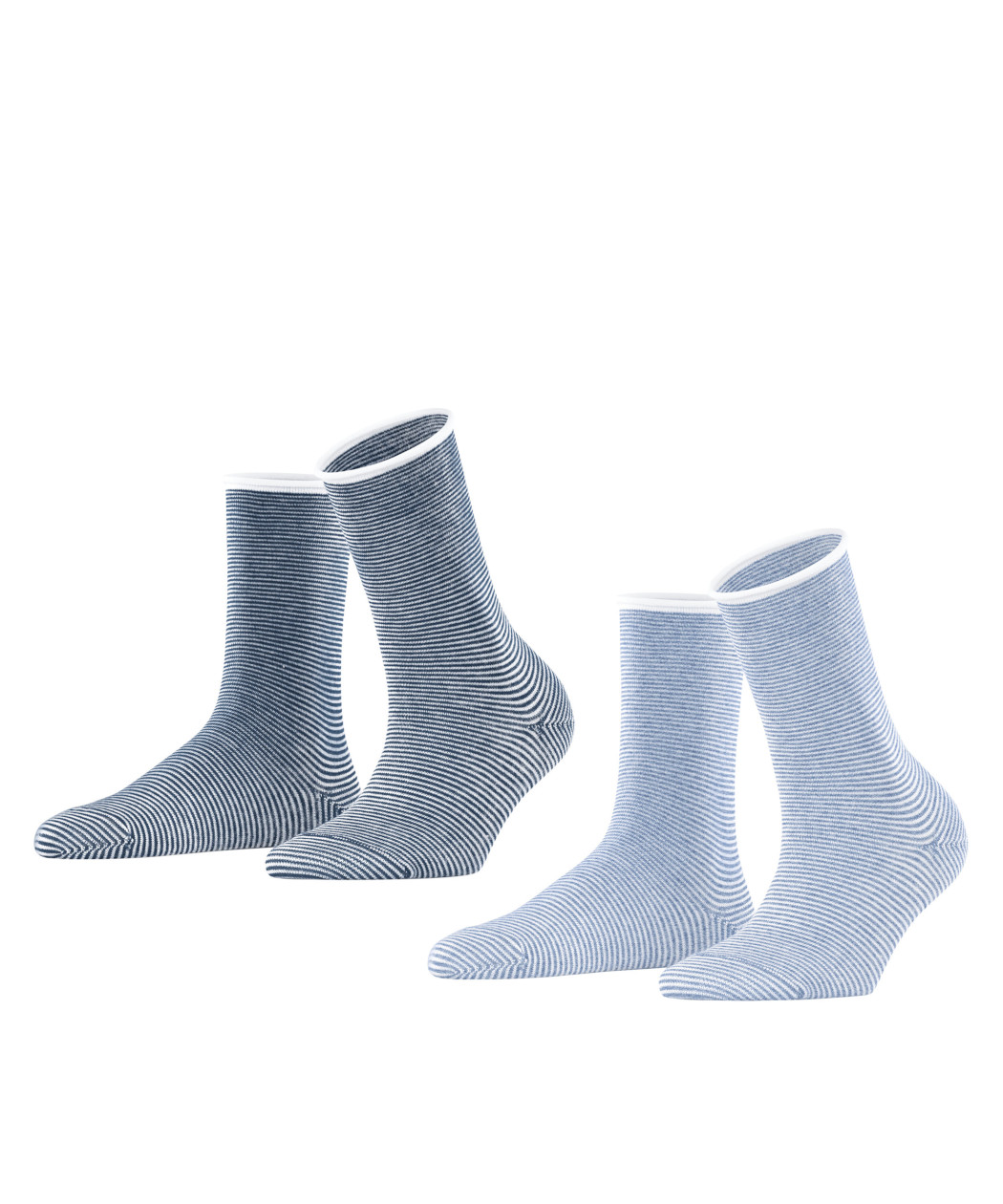 2er Pack Esprit Allover Stripe Damen Socken