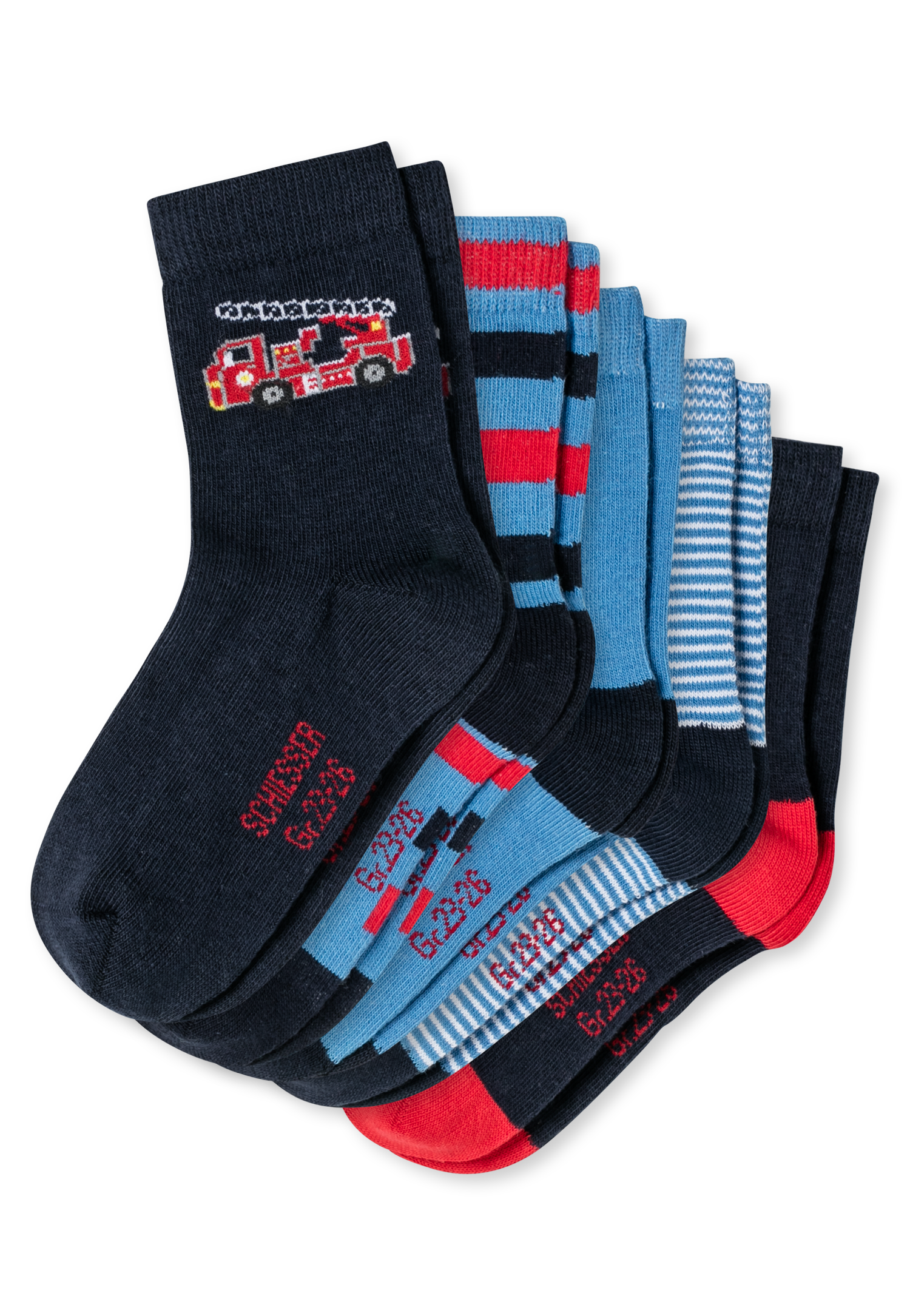 5er-Pack Schiesser Feuerwehr Jungensocken