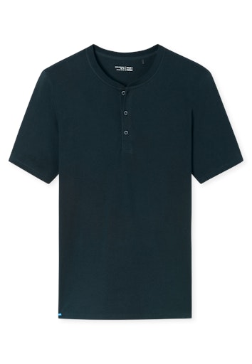 Schiesser Mix+Relax Herren Shirt kurzarm Knopfleiste