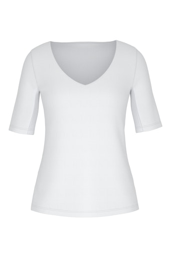 Mey Serie Blazershirt Damen T-Shirt V-Ausschnitt