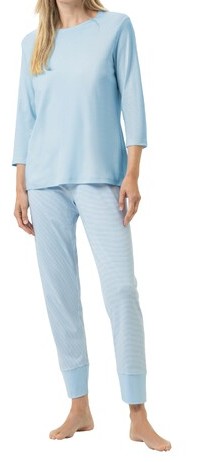 Mey Serie Simple Stripes Damen Anzug 7/8 lang, 3/4 Arm