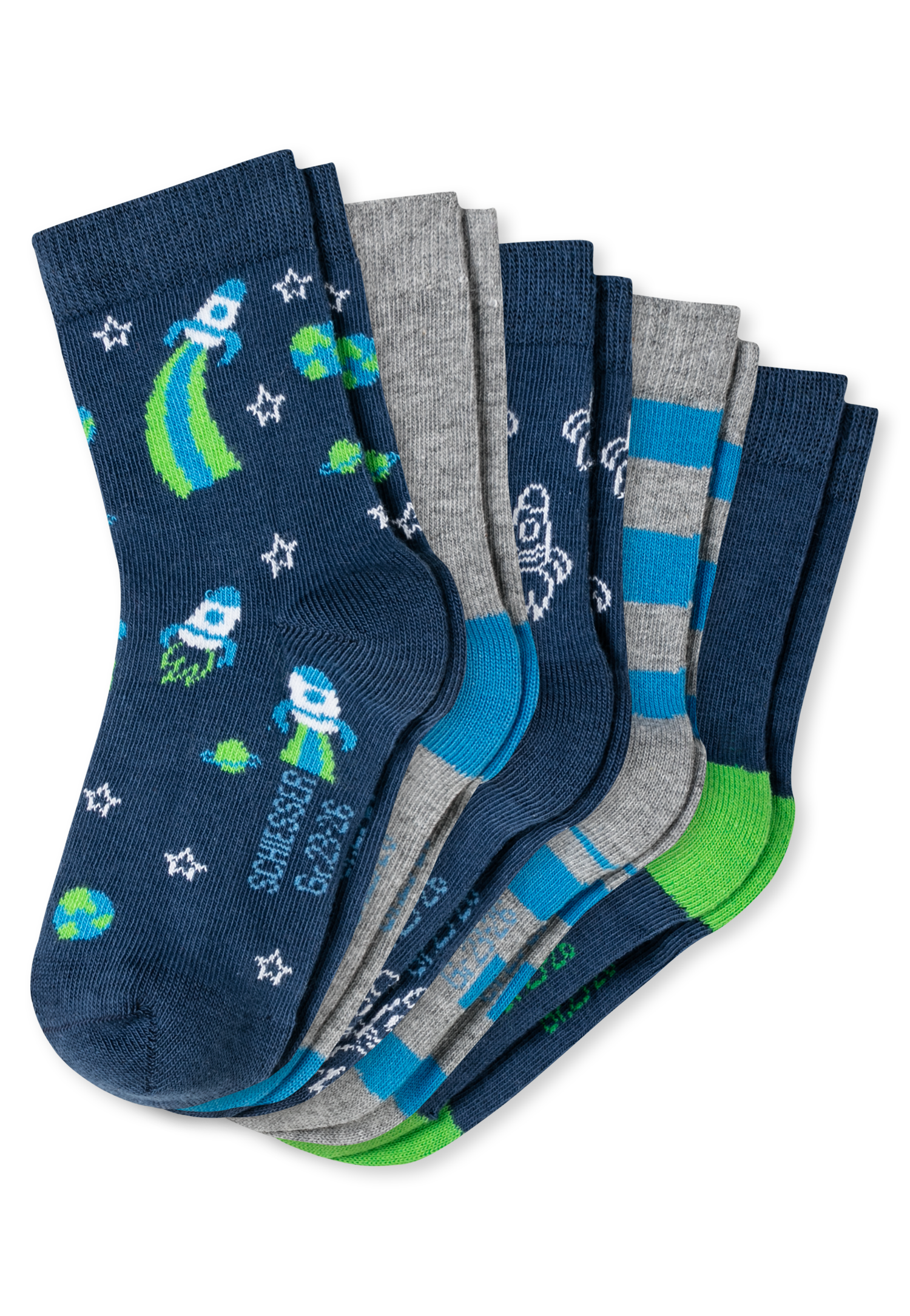 5er-Pack Schiesser Astronaut Jungensocken