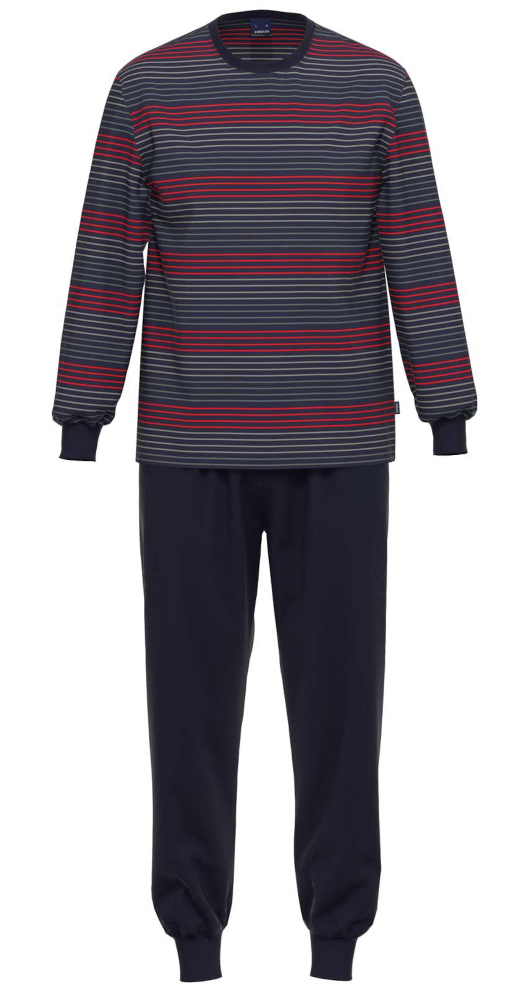 Ammann Herren Single-Jersey  Pyjama lang