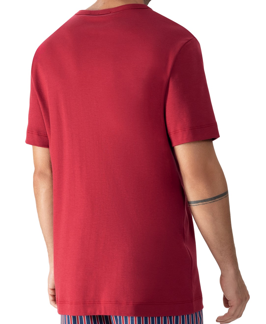Mey Serie Solid Night Herren V-Neck Shirt Special Sizes