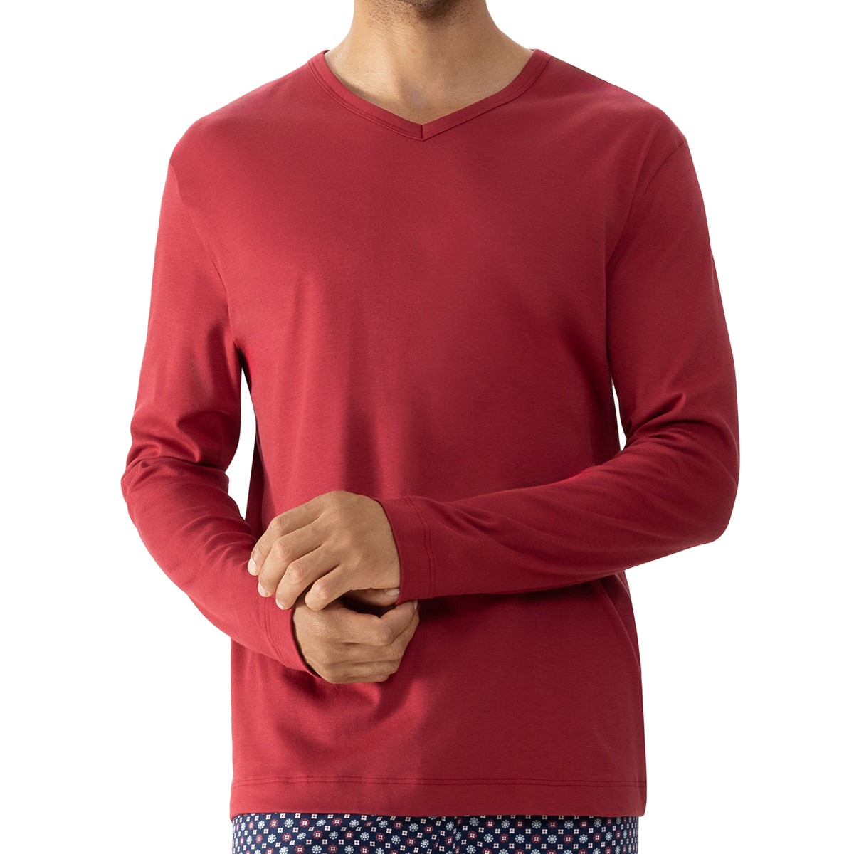 Mey Serie Solid Night Herren Shirt langarm