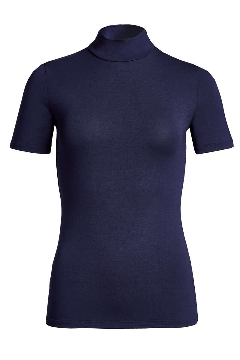 Conta 440 Single Jersey Damen 1/4 Arm Shirt mit Stehkragen