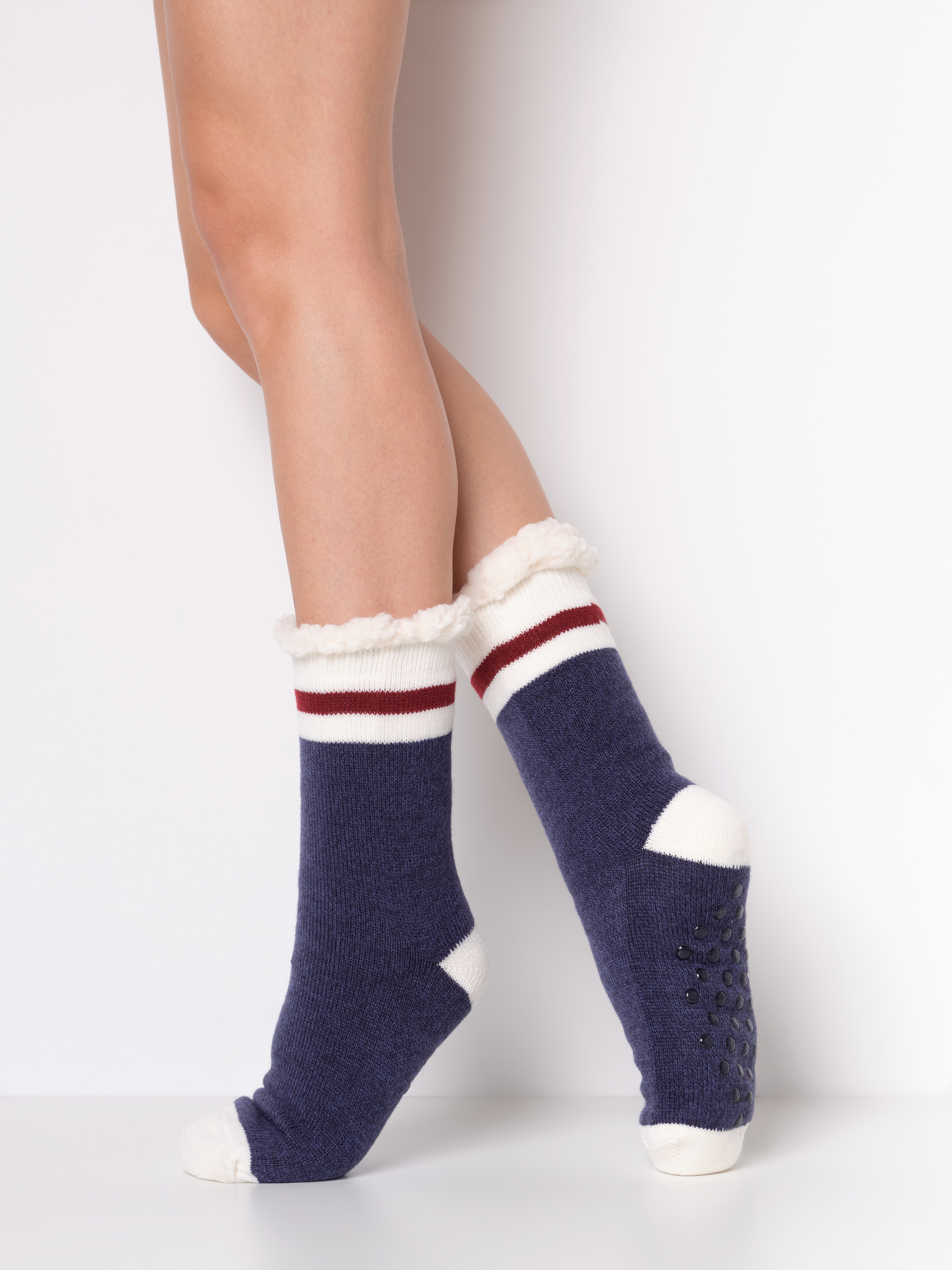 Susa Damen Kuschelsocken dunkelblau