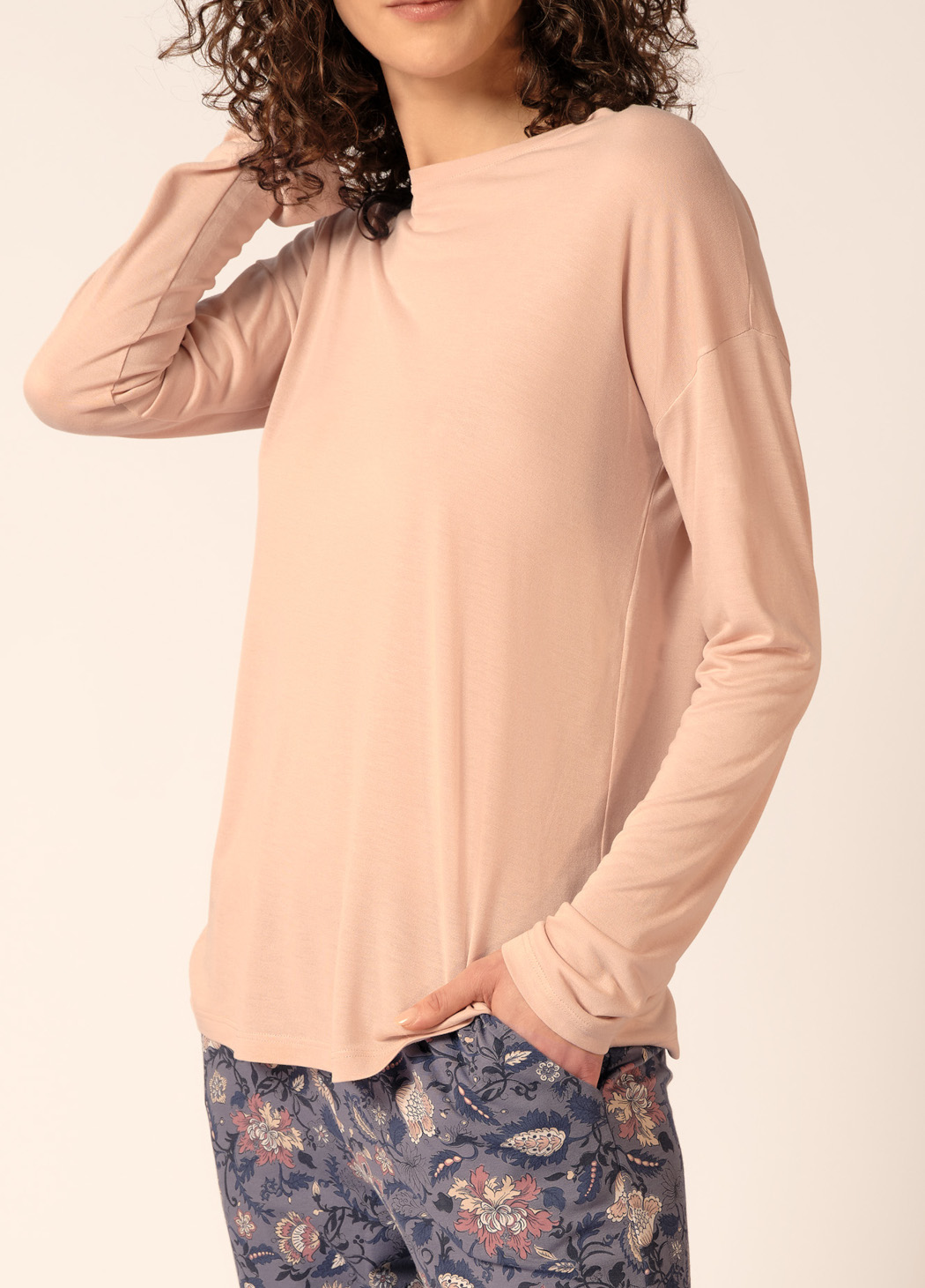 Huber Night Basic Selection Damen Shirt Langarm