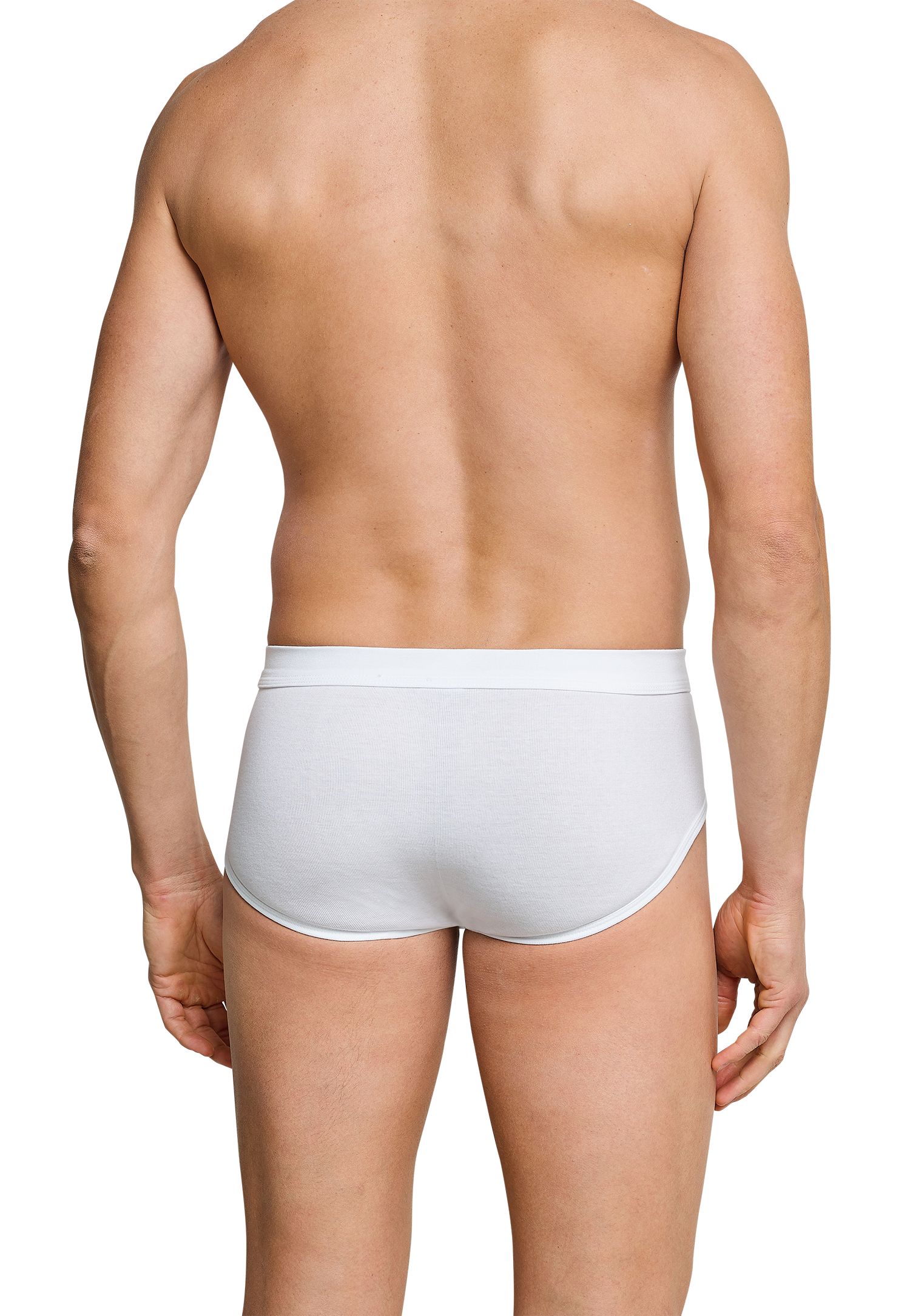 2er-Pack Schiesser Essentials Feinripp Herren Sportslip
