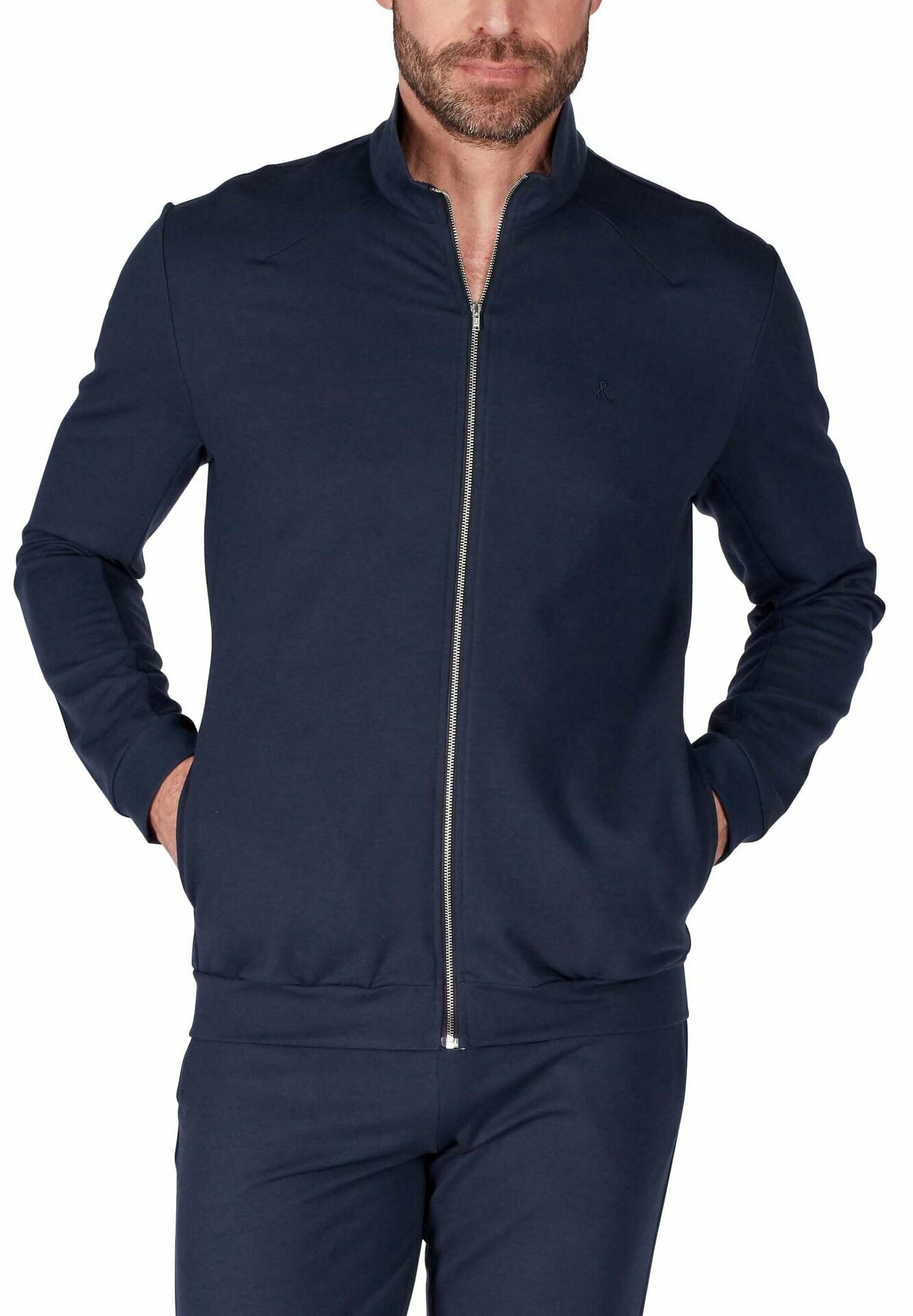 HUBER-Bodywe_201-Basic_0381_117919_2 Huber Homewear 24 Hourrs Men Lounge Herren Jacke
