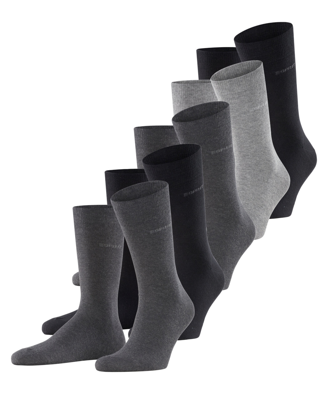 5er Pack Esprit Solid-Mix Herren Socken 