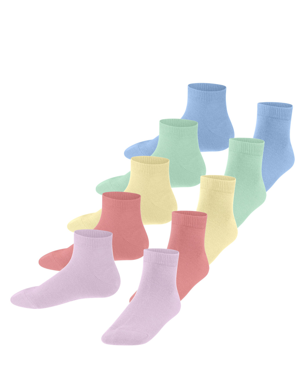 5er Pack Esprit Solid Mix Kinder Sneakersocken