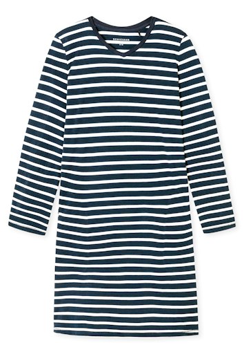 Schiesser Casual Essentials Damen Nachthemd langarm