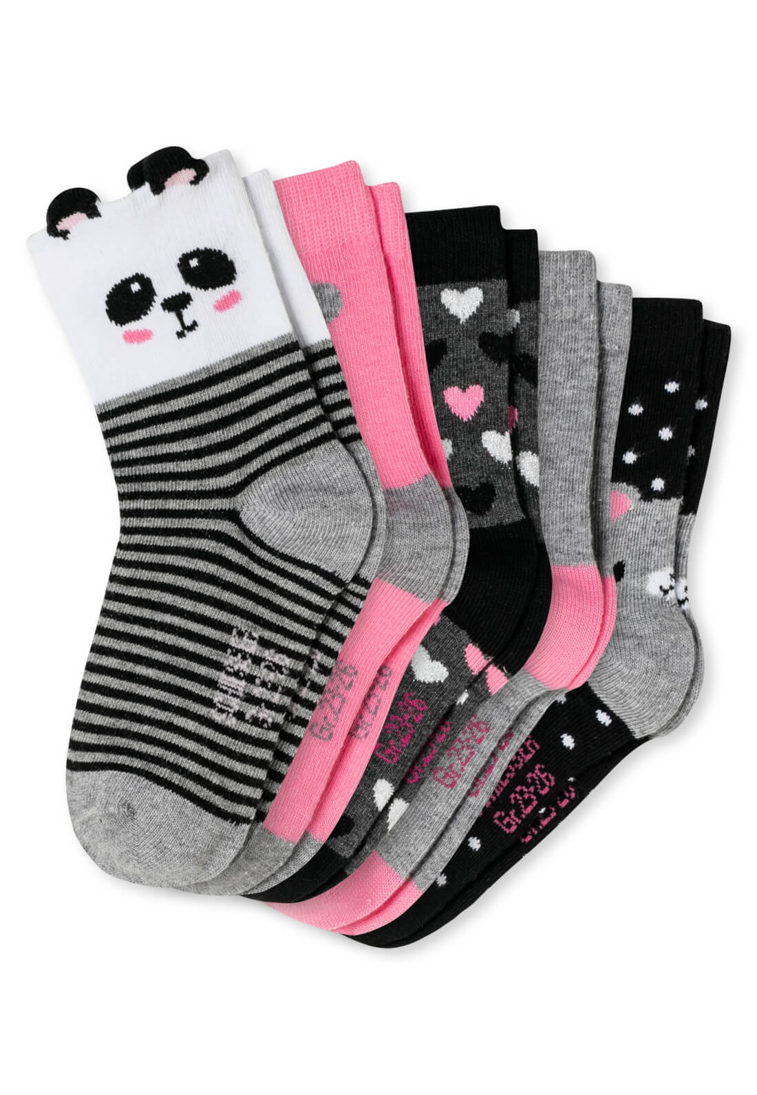 5er-Pack Schiesser Panda Mädchen Socken