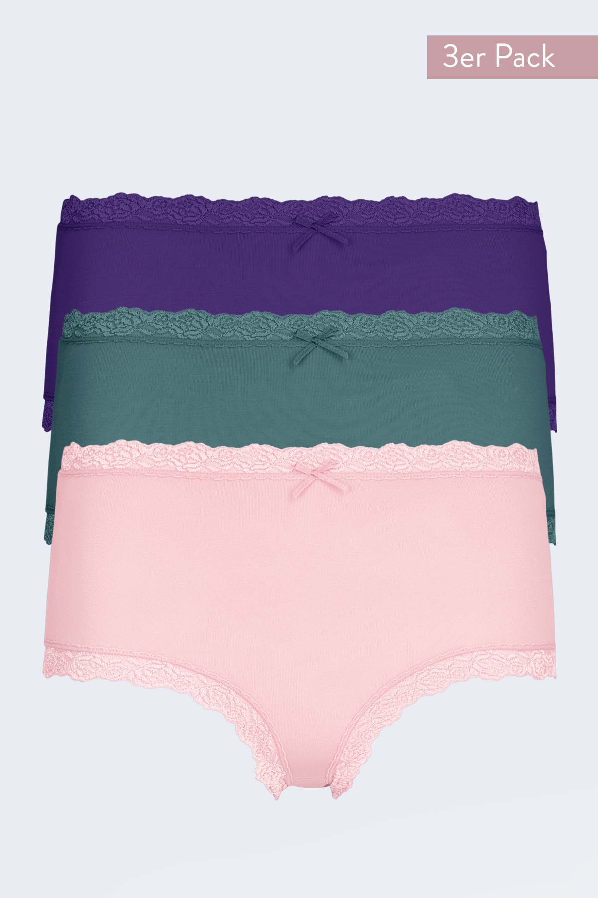 3er-Pack Nina von C. Damen Taillenslip 