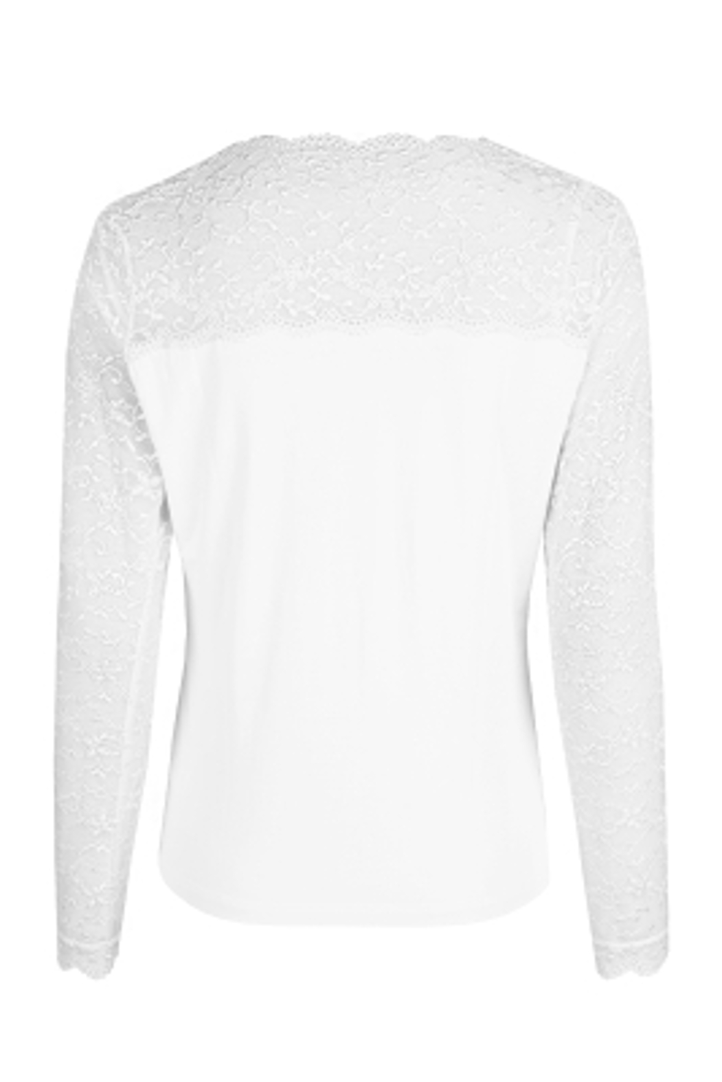 Nina von C Damen Spitzenshirt langarm