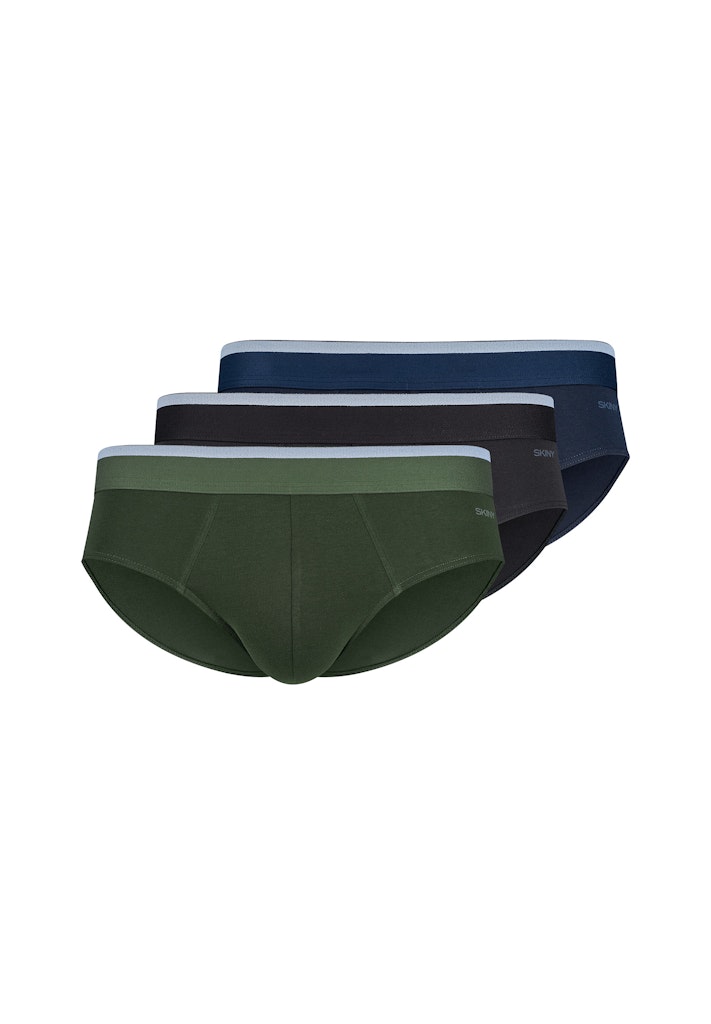 3er Pack Skiny Daywear Cotton Multipack Herren Brasil Slip