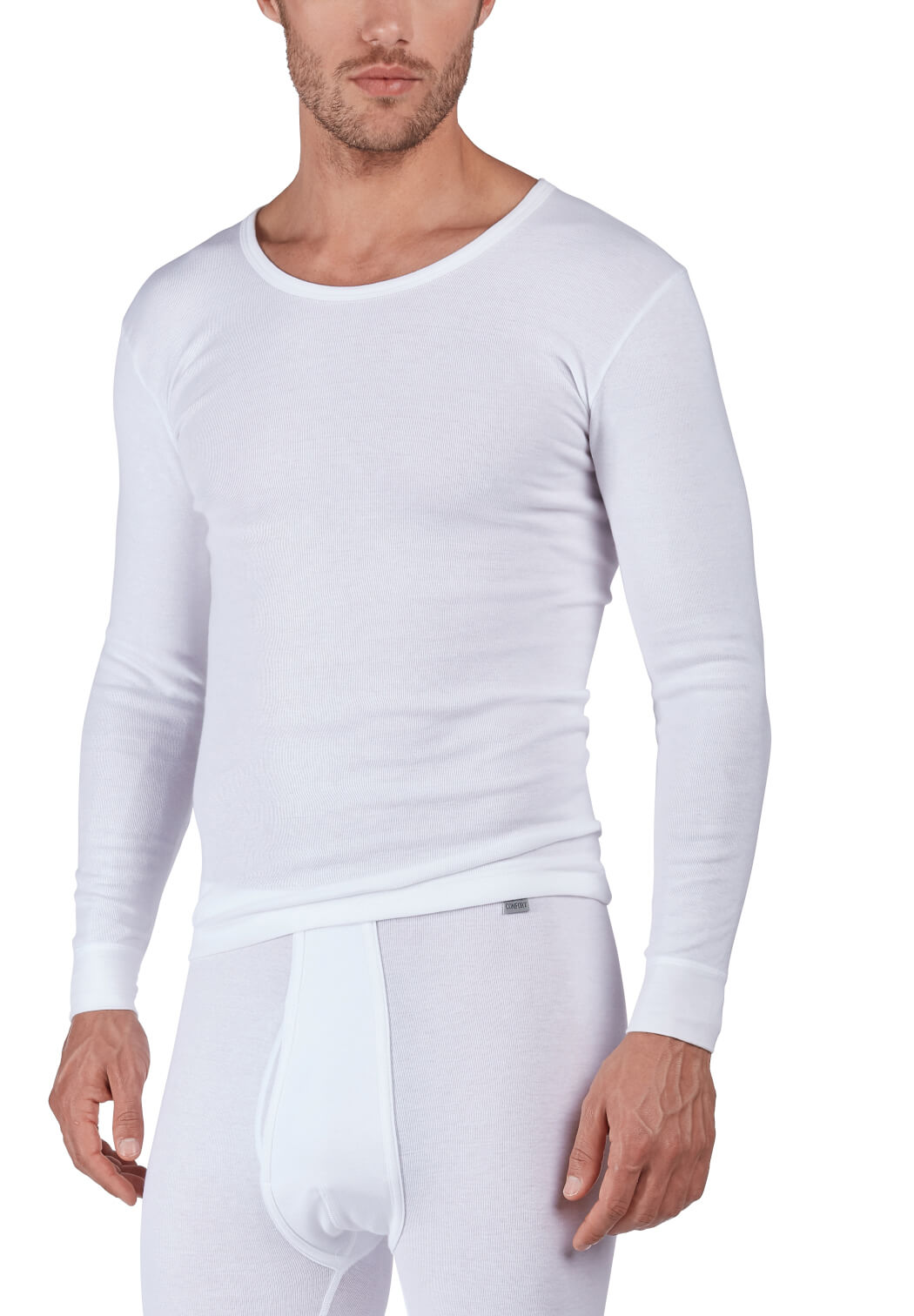 Huber Cotton Fine Rib Herren Shirt langarm